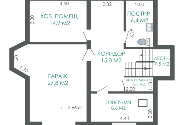 Фото Просторный двухэтажный коттедж в Минске — 61