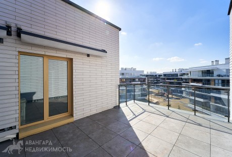 2 ком. квартира с террасой и камином