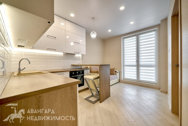 Фото 1-комнатная квартира с отличным ремонтом в ЖК «Минск Мир» — 7