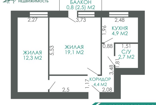 Фото  2-комнатная квартира в кирпичном доме с лифтом по ул. Долгобродская 3 — 25