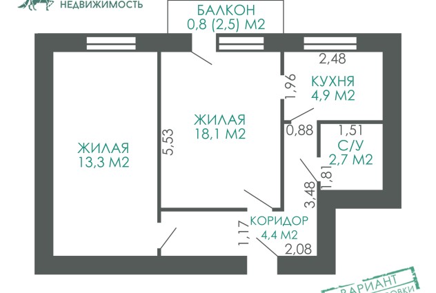 Фото  2-комнатная квартира в кирпичном доме с лифтом по ул. Долгобродская 3 — 27
