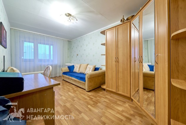 Фото 3-к квартира улучшенной планировки в кирпичном доме в экологичном районе Боровляны, аг. Лесной 34. — 13