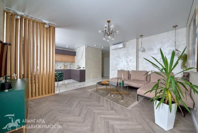 Фото Квартира с видом на Дрозды и Минск. ЖК D3. Дизайнерский ремонт. — 39