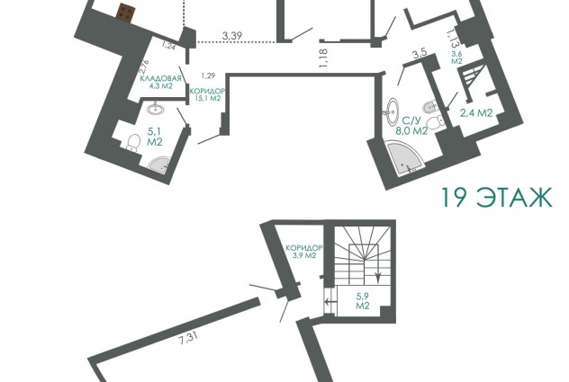 Фото Квартира с террасой с видом на Немигу — 83