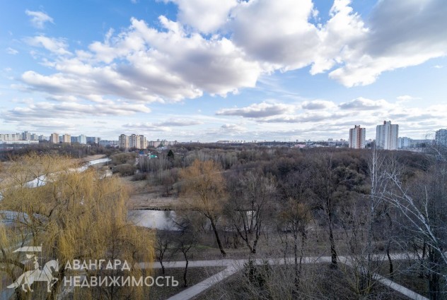 Фото Двухкомнатная квартира в районе Лошицкого парка с видом на реку Свислочь — 19