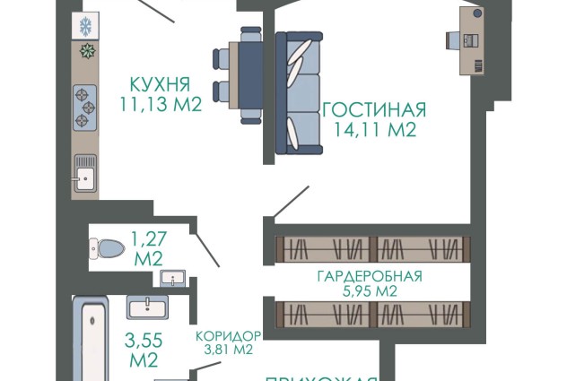 Фото Новая квартира с евроремонтом в ЖК «Мегаполис» возле метро «Малиновка»  — 51