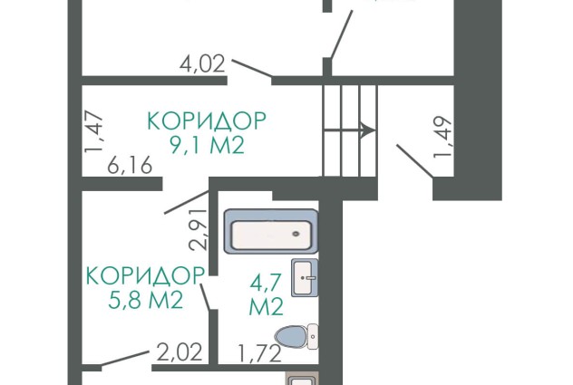 Фото Посмотрите, что мы нашли! 1-комнатная квартира с необычной планировкой по ул. Калиновского, 21. — 19