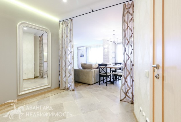 Фото Просторная 2-комнатная  квартира по ул. Скрыганова, 4Д в новостройке — 37