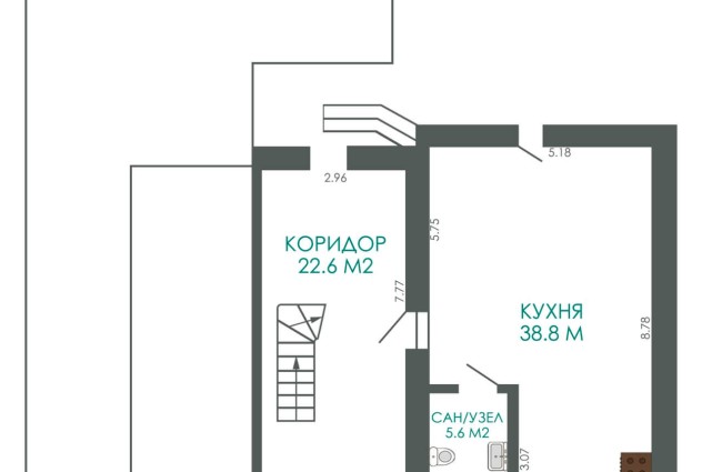 Фото 2-уровневая квартира в блокированном жилом доме по ул. Халтурина, 127. — 55