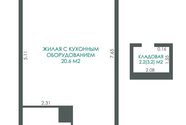 Фото 1-комнатная квартира в квартале «Центральный парк» в центре микрорайона «Новая Боровая» — 23