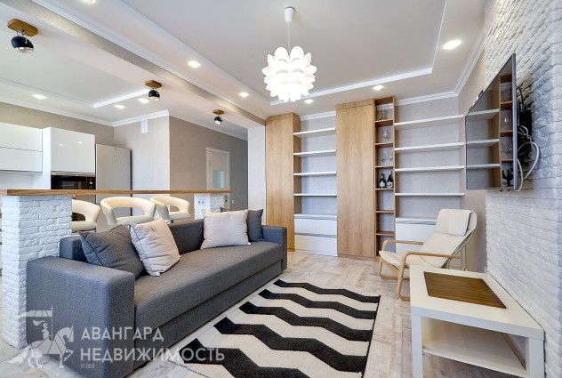 Фото 2-комнатная квартира возле метро “Грушевка” с современным ремонтом и мебелью.  — 9