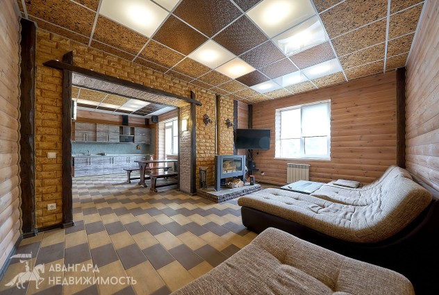 Фото Кирпичный дом с баней и беседкой барбекю д. Раубичи. — 9