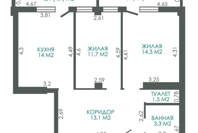 Фото Готовая для проживания 2-х комнатная квартира с ремонтом по ул. Богдановича 128 — 33