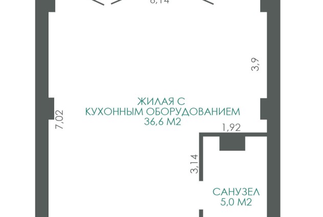 Фото 1-комнатная квартира с ремонтом по ул. Мстиславца 17 — 25