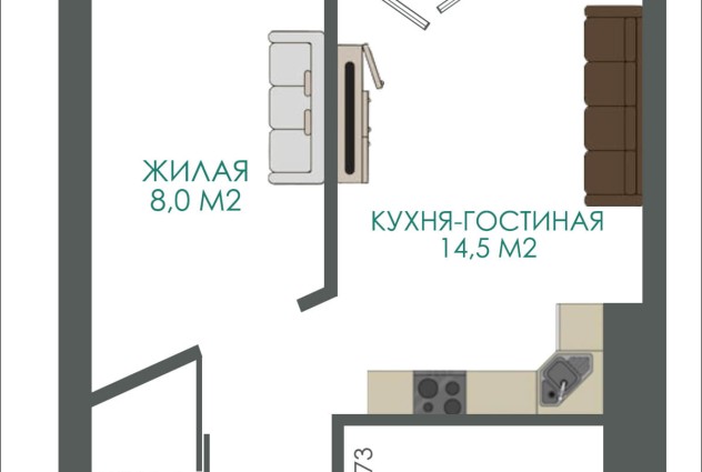 Фото Продается уютная квартира (евродвушка)  — 57