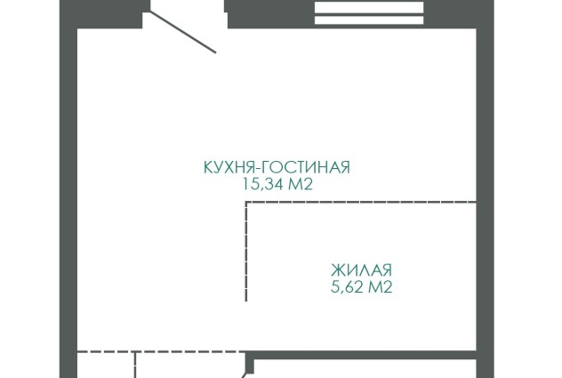 Фото  Новостройка площадью 32,26 м2 в доме «Берлин» в «Минск Мир» — 9