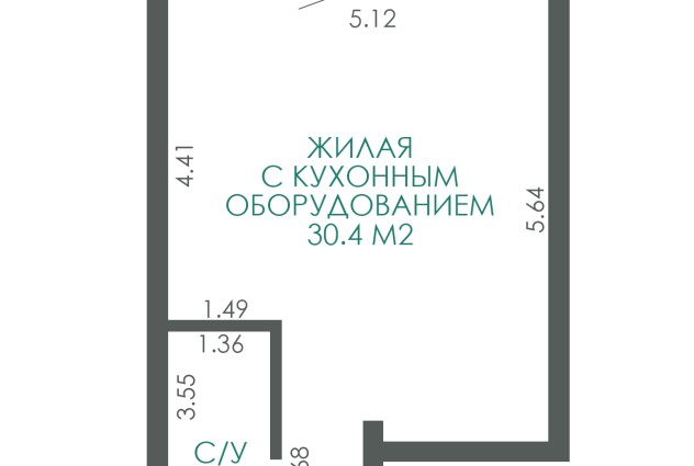 Фото Сдается современная 2-к квартира по ул. Аэродромная 16 — 51