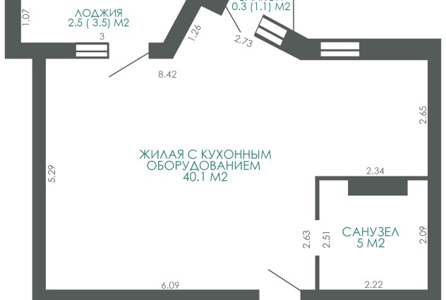Фото Продается квартира в Центральном районе ЖК «Комфорт Парк» — 45