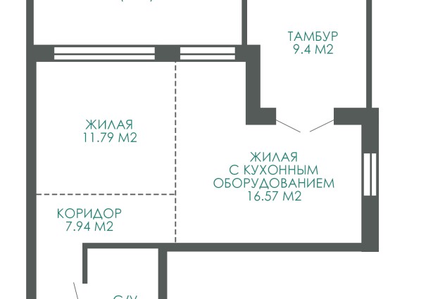 Фото Новостройка 56,98 м2 в квартале «Южная Америка» «Минск Мир» — 11