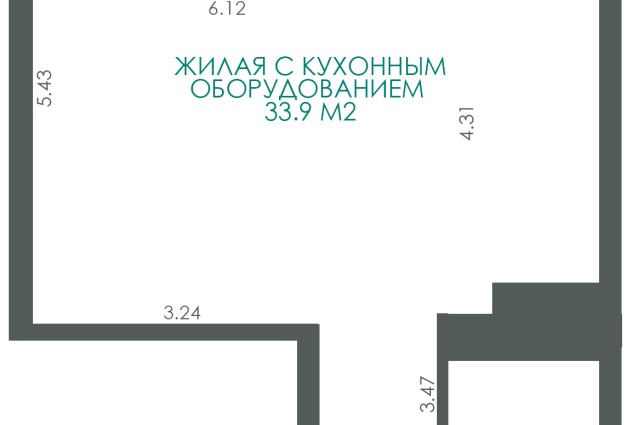 Фото 1-комнатная квартира без отделки 40,1 м2 в ЖК «Маяк Минска» — 41