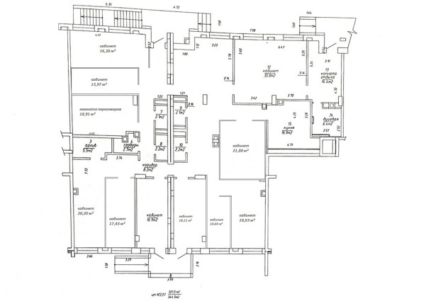Фото Аренда офиса кабинетной системы с мебелью (344 м²) — 61