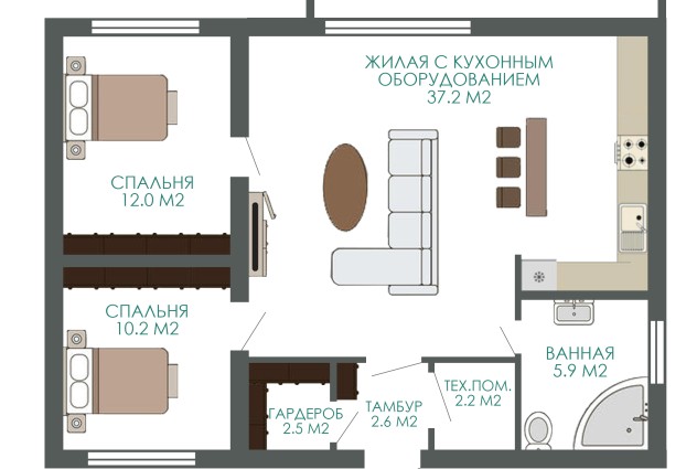 Фото Современный дом в д. Кули — 61