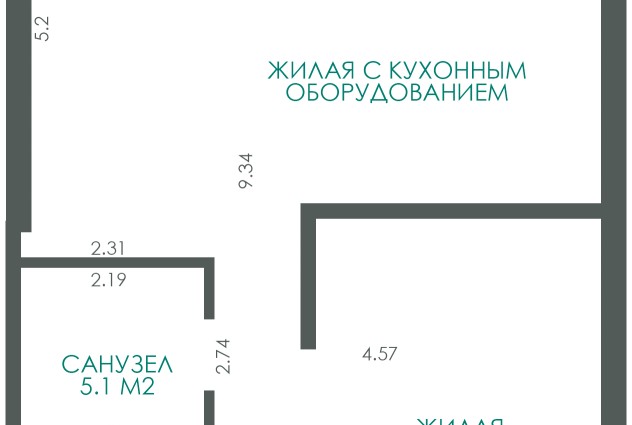 Фото [ АРЕНДА ] Сдается  в аренду 2-комнатная квартира в элитном жилом комплексе «Парк Челюскинцев» — 67