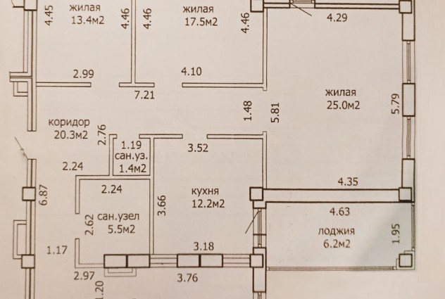 Фото Купить 3-комнатную квартиру, Минск, ул. Богдановича, 122 — 45