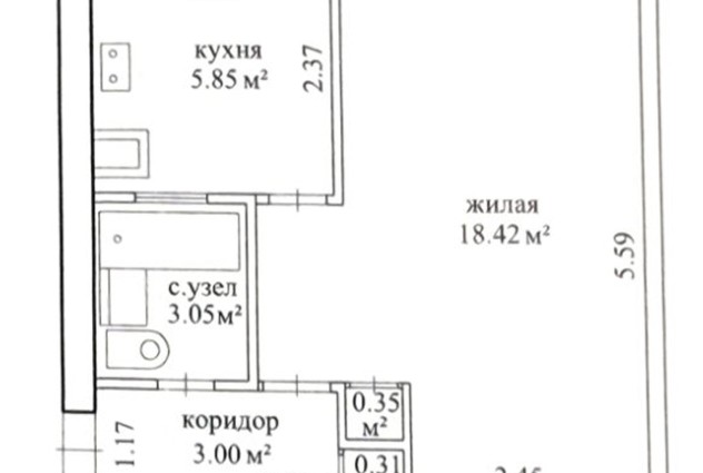 Фото Продается однокомнатная квартира ул. Волоха, 53 — 33