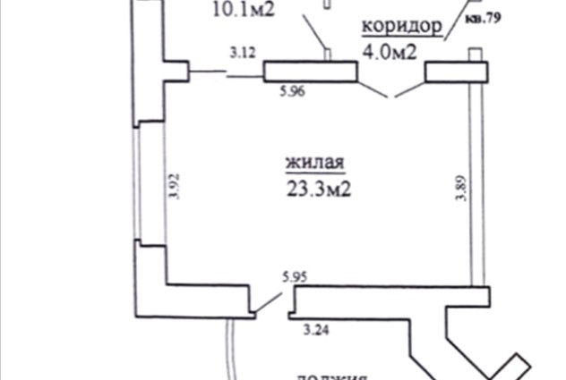 Фото Однокомнатная квартира с кухней 10.1 м2  — 31