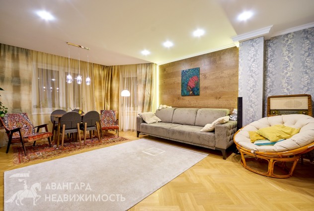 Фото 3-комнатная с дизайнерским ремонтом в 300 метрах от метро Московская. — 11