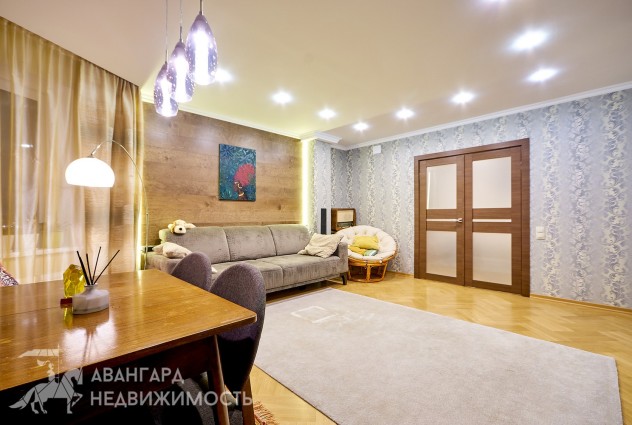 Фото 3-комнатная с дизайнерским ремонтом в 300 метрах от метро Московская. — 15