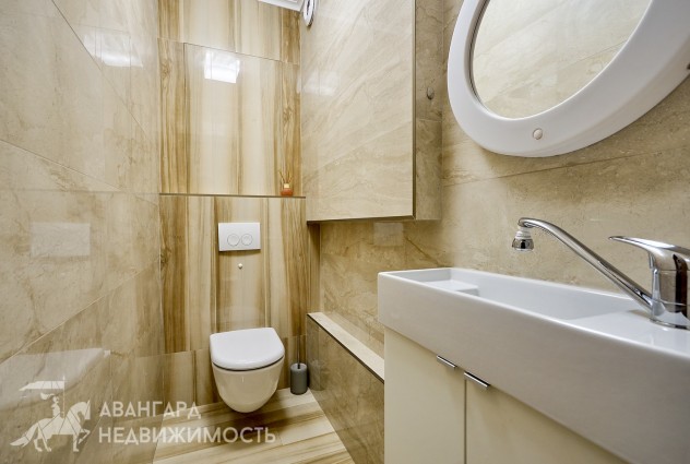 Фото 3-комнатная с дизайнерским ремонтом в 300 метрах от метро Московская. — 29