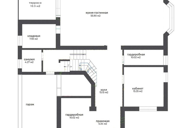 Фото  Коттедж с полностью готовым современным дизайнерским ремонтом! — 95
