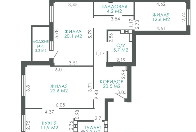 Фото Продается 3-комнатная квартира 200 метров ст. м. Малиновка!Предлагаем 3-ую квартиру с ремонтом по адресу просп. Дзержинского 119. — 37