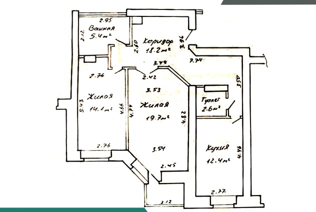 Фото 2 комнатная квартира у метро Уручье. — 73