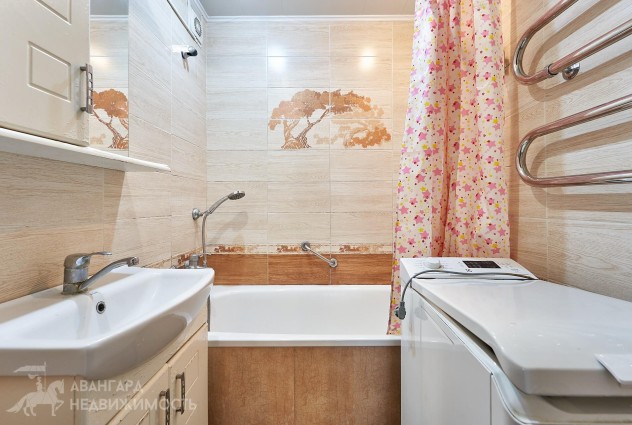 Фото Уютная 2-ная квартира около лесопарка «Ангарская-2»! — 13