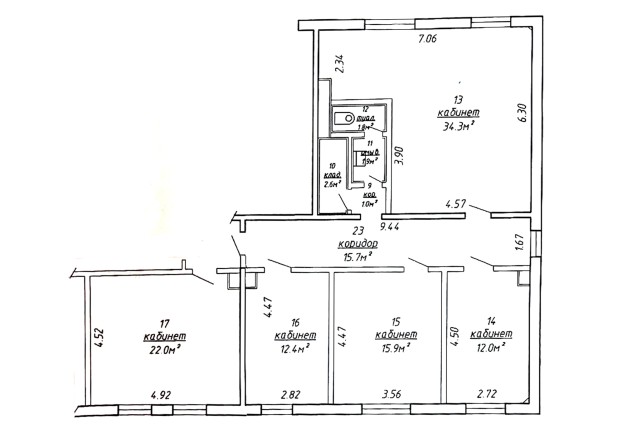 Фото Комфортабельный офис площадью 120 м2 на пер. Козлова 7Г — 55
