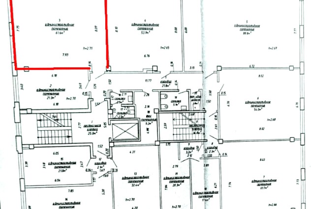 Фото Продажа офисного помещения 61,6 кв. м (3-я улица Щорса, 9) — 27