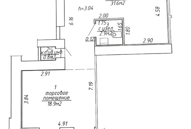 Фото Торговое помещение в центре г. Минска (ул. А. Пашкевич, 5) — 19