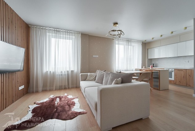 Фото Видовая квартира на 22 этаже с новым дизайнерским ремонтом в ЖК D3 — 13