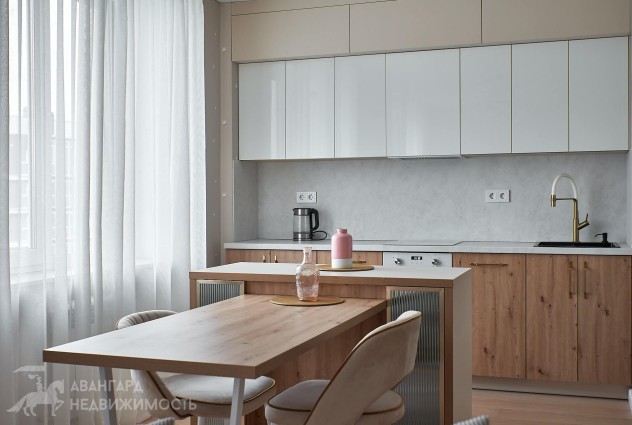 Фото Видовая квартира на 22 этаже с новым дизайнерским ремонтом в ЖК D3 — 15