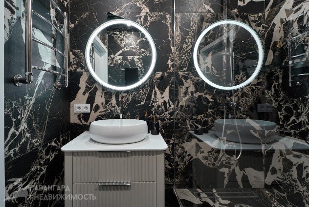 Фото Видовая квартира на 22 этаже с новым дизайнерским ремонтом в ЖК D3 — 19