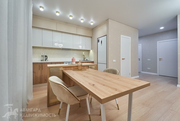 Фото Видовая квартира на 22 этаже с новым дизайнерским ремонтом в ЖК D3 — 37