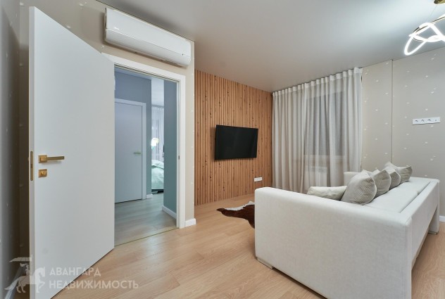 Фото Видовая квартира на 22 этаже с новым дизайнерским ремонтом в ЖК D3 — 47