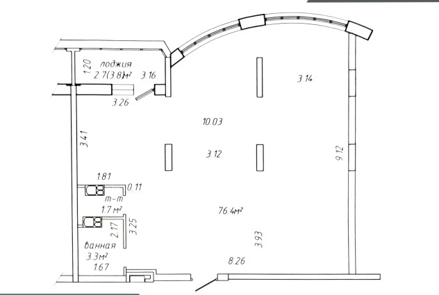 Фото Просторная видовая квартира! ЖК «Браславский» — 75