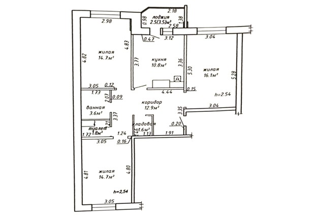 Фото Продается 3-х комнатная квартира в д.Поморщина — 21
