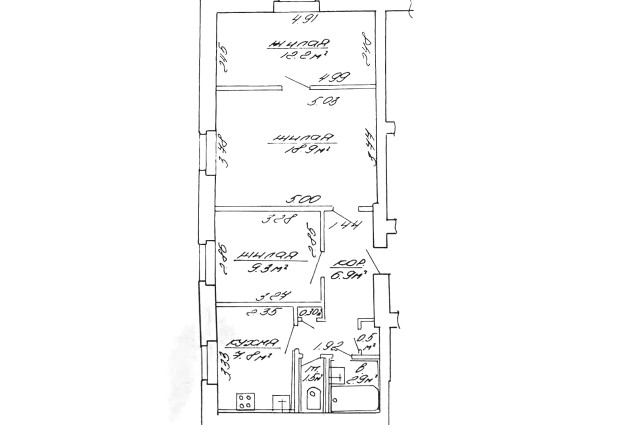 Фото Сдается 3-комнатная квартира в центре столицы пер. Краснозвёздный 17 — 47