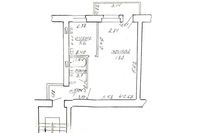 Фото 1-ком. квартира с парком во дворе — 55