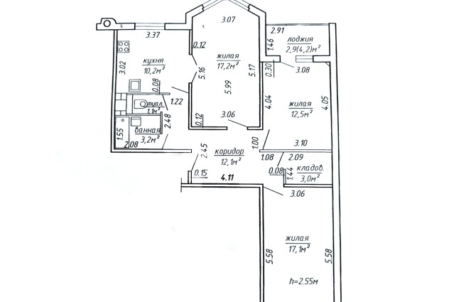 Фото Сдается просторная 3-х комнатная квартира в Соколе! — 13